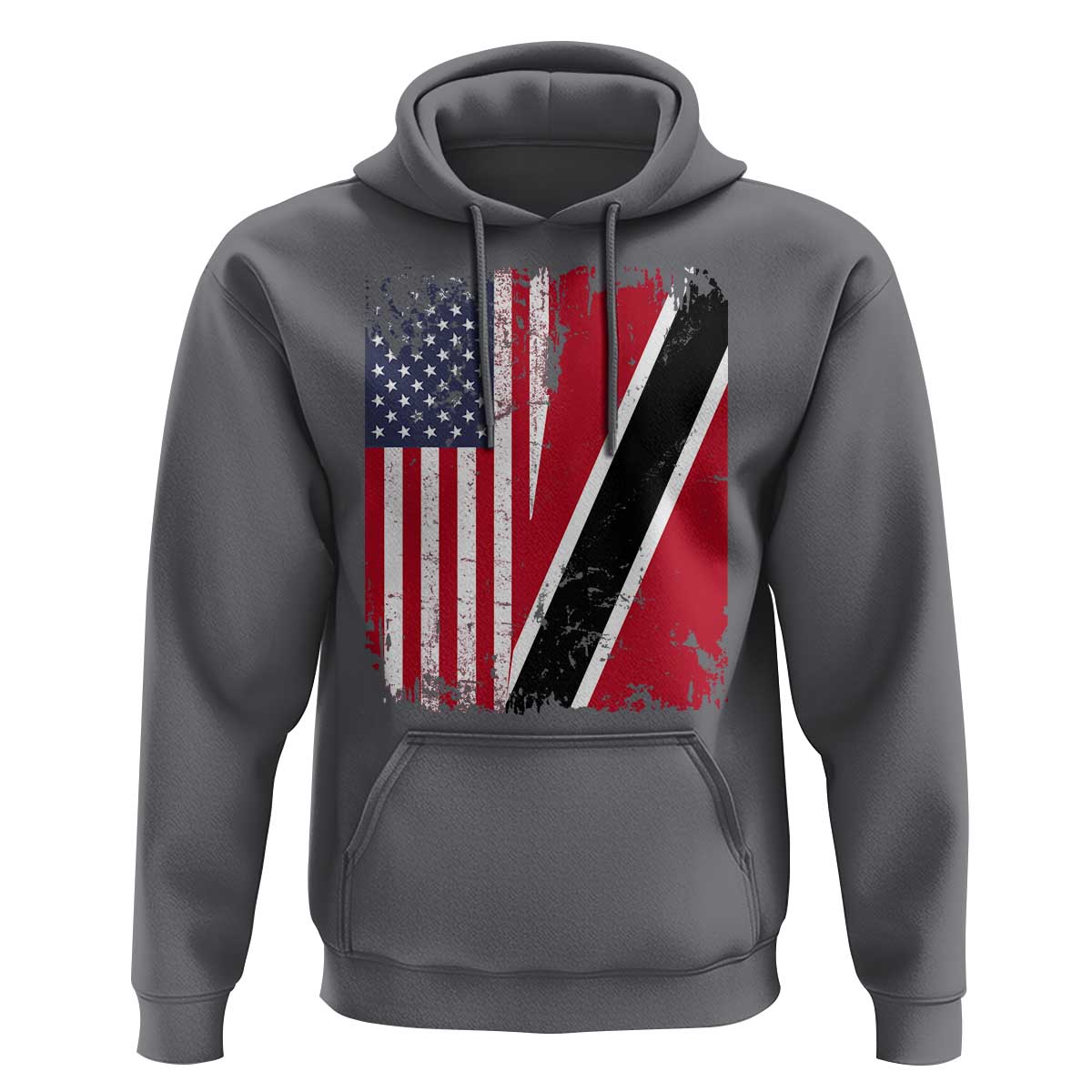 USA Trinidad and Tobago Hoodie Retro Vintage American Trini Pride Flag