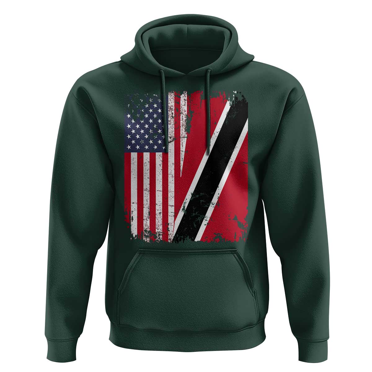 USA Trinidad and Tobago Hoodie Retro Vintage American Trini Pride Flag
