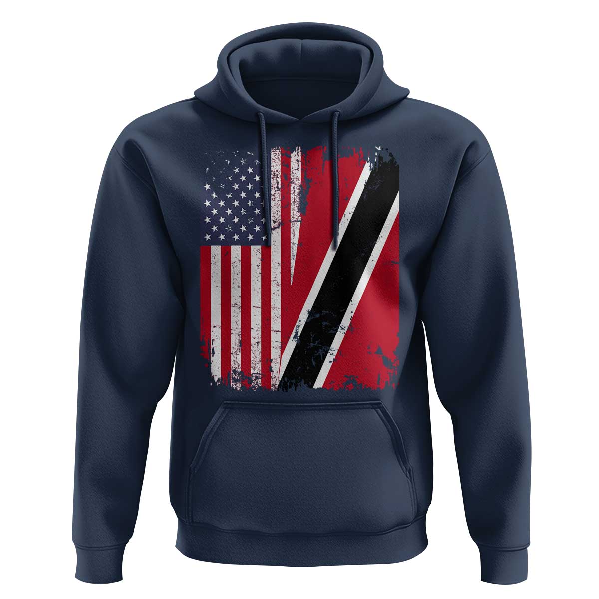 USA Trinidad and Tobago Hoodie Retro Vintage American Trini Pride Flag