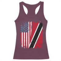 USA Trinidad and Tobago Racerback Tank Top Retro Vintage American Trini Pride Flag