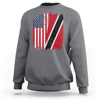 USA Trinidad and Tobago Sweatshirt Retro Vintage American Trini Pride Flag