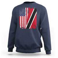 USA Trinidad and Tobago Sweatshirt Retro Vintage American Trini Pride Flag