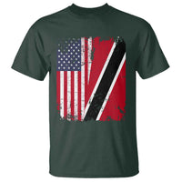 USA Trinidad and Tobago T Shirt Retro Vintage American Trini Pride Flag