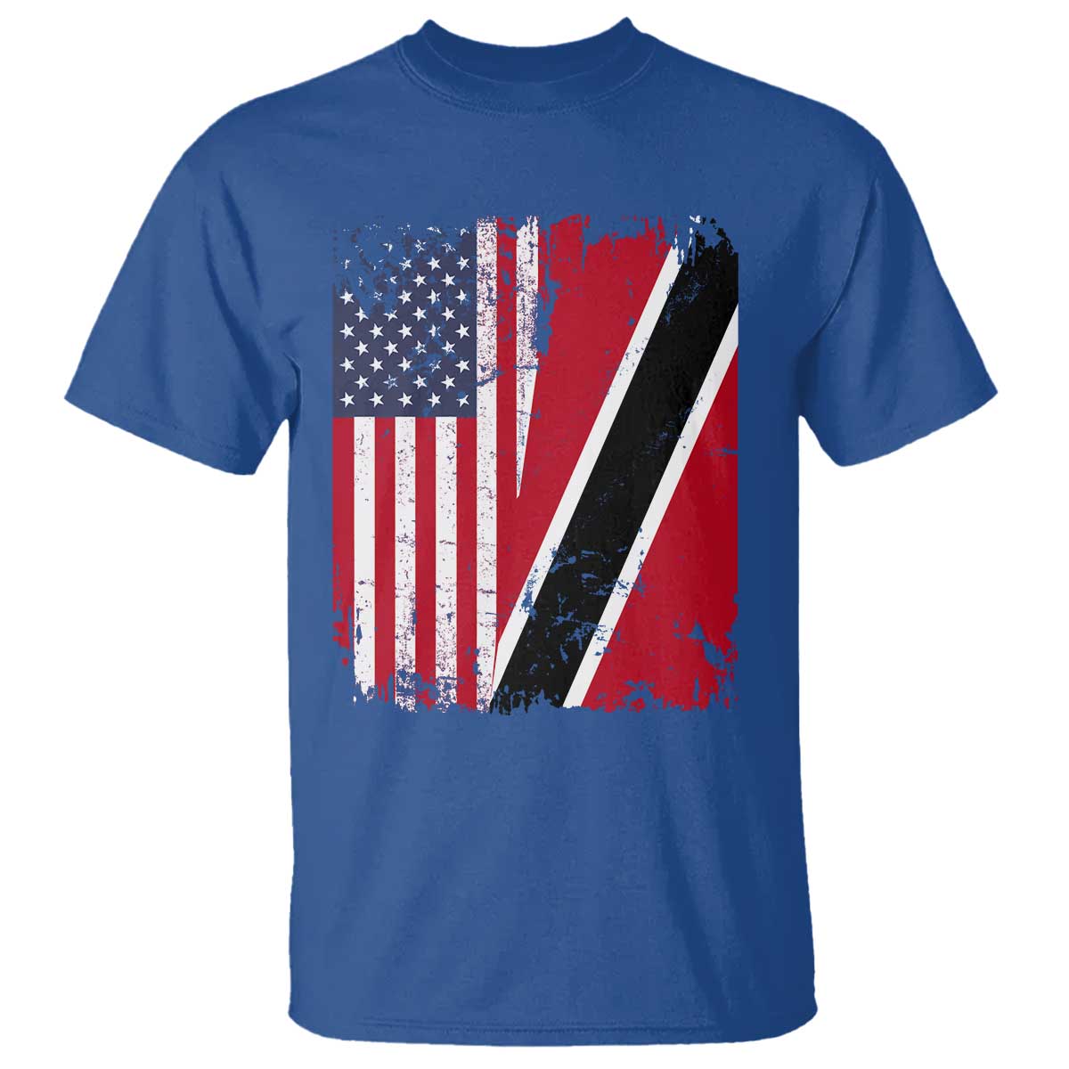 USA Trinidad and Tobago T Shirt Retro Vintage American Trini Pride Flag