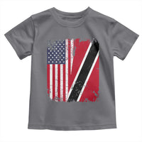 USA Trinidad and Tobago Toddler T Shirt Retro Vintage American Trini Pride Flag