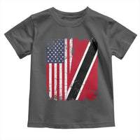 USA Trinidad and Tobago Toddler T Shirt Retro Vintage American Trini Pride Flag