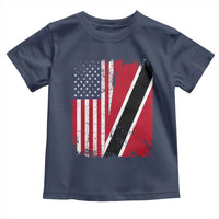 USA Trinidad and Tobago Toddler T Shirt Retro Vintage American Trini Pride Flag