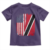 USA Trinidad and Tobago Toddler T Shirt Retro Vintage American Trini Pride Flag