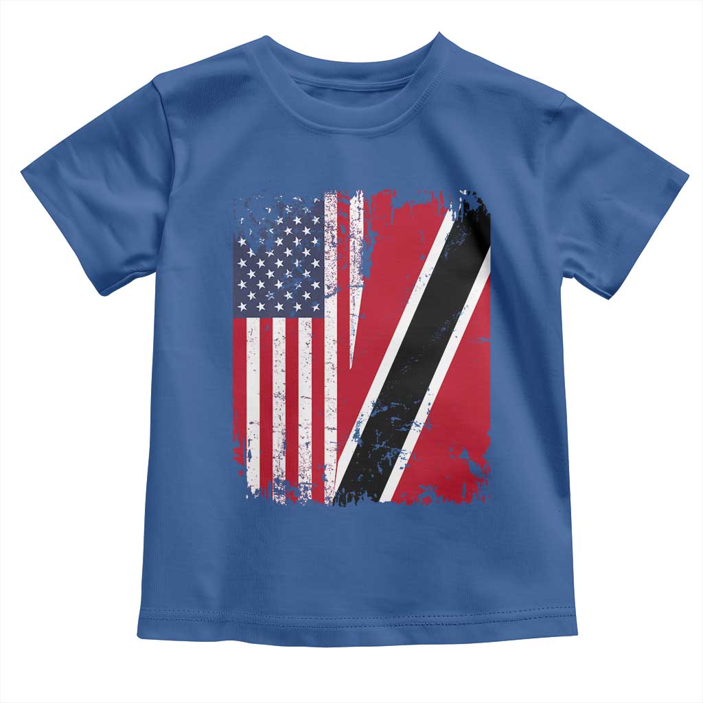 USA Trinidad and Tobago Toddler T Shirt Retro Vintage American Trini Pride Flag