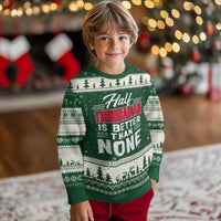 Half Trinidadian Is Better Than None Ugly Christmas Sweater Trini Pride