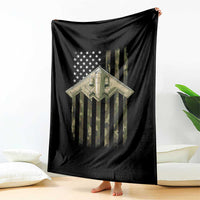 Retro Camo B2 Spirit Throw Blanket B-2 Bomber Stealth Aircraft Camouflage US Flag Patriotic - Wonder Print Shop