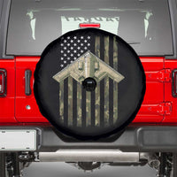 Retro Camo B2 Spirit Spare Tire Cover B-2 Bomber Stealth Aircraft Camouflage US Flag Patriotic - Wonder Print Shop