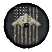 Retro Camo B2 Spirit Spare Tire Cover B-2 Bomber Stealth Aircraft Camouflage US Flag Patriotic - Wonder Print Shop