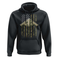 Retro Camo B2 Spirit Hoodie B-2 Bomber Stealth Aircraft Camouflage US Flag Patriotic - Wonder Print Shop
