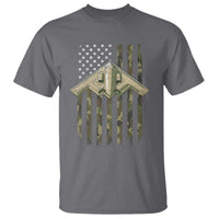 Retro Camo B2 Spirit T Shirt B-2 Bomber Stealth Aircraft Camouflage US Flag Patriotic - Wonder Print Shop