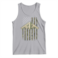 Retro Camo B2 Spirit Tank Top B-2 Bomber Stealth Aircraft Camouflage US Flag Patriotic - Wonder Print Shop
