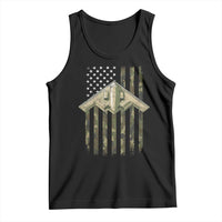 Retro Camo B2 Spirit Tank Top B-2 Bomber Stealth Aircraft Camouflage US Flag Patriotic - Wonder Print Shop