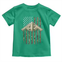 Retro Camo B2 Spirit Toddler T Shirt B-2 Bomber Stealth Aircraft Camouflage US Flag Patriotic - Wonder Print Shop