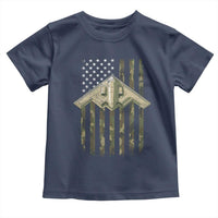 Retro Camo B2 Spirit Toddler T Shirt B-2 Bomber Stealth Aircraft Camouflage US Flag Patriotic - Wonder Print Shop