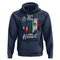 Mexican Roots Hoodie Mexican American Flag Two Cultures One Heart - Wonder Print Shop