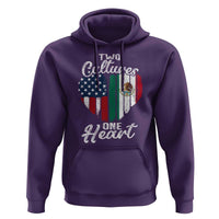 Mexican Roots Hoodie Mexican American Flag Two Cultures One Heart - Wonder Print Shop