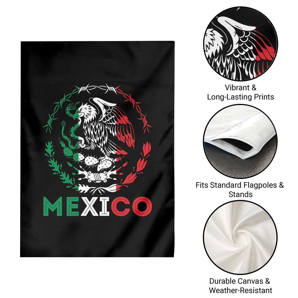Mexico Coat of Arms Garden Flag Eagle Mexican Flag Mexico Heritage Roots - Wonder Print Shop