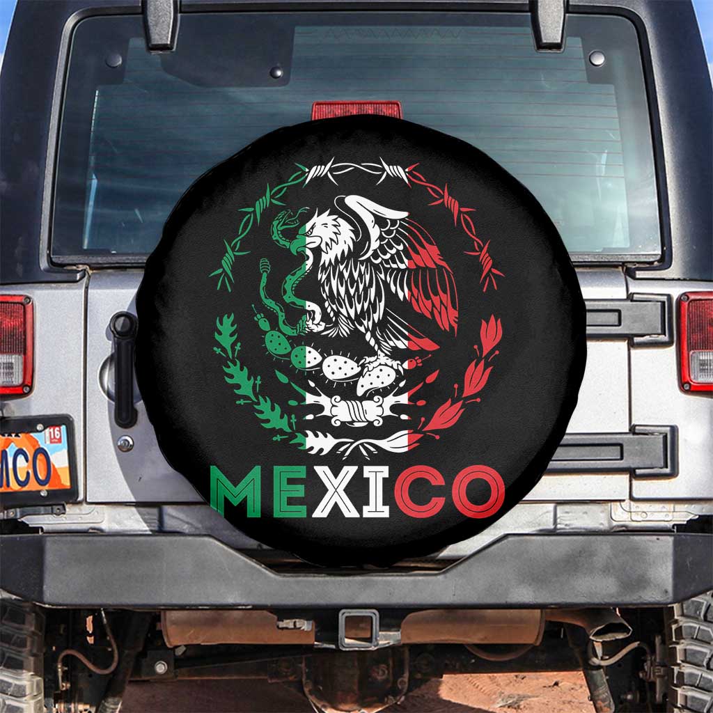 Mexico Coat of Arms Spare Tire Cover Eagle Mexican Flag Mexico Heritage Roots - Wonder Print Shop