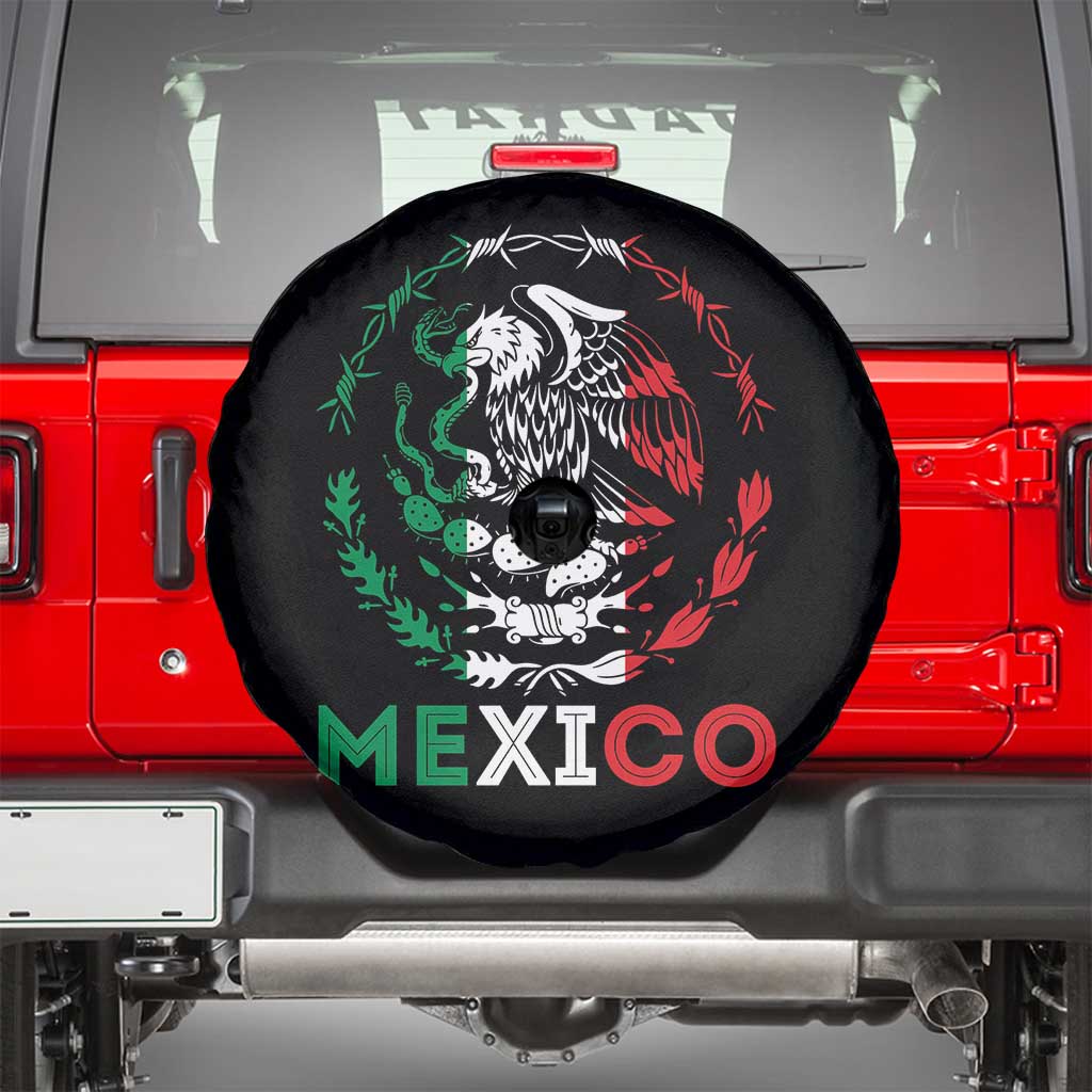 Mexico Coat of Arms Spare Tire Cover Eagle Mexican Flag Mexico Heritage Roots - Wonder Print Shop
