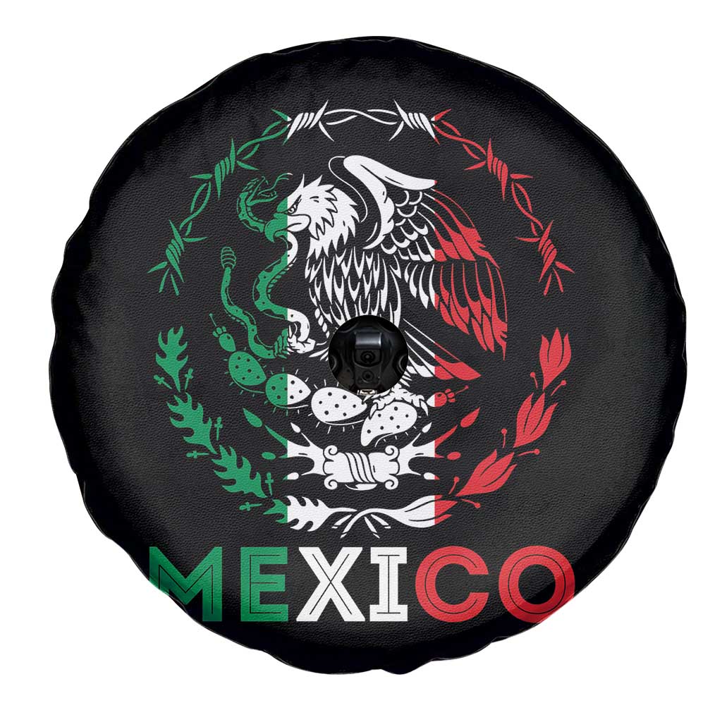 Mexico Coat of Arms Spare Tire Cover Eagle Mexican Flag Mexico Heritage Roots - Wonder Print Shop