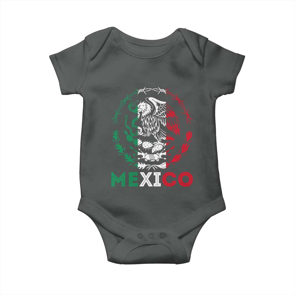Mexico Coat of Arms Baby Onesie Eagle Mexican Flag Mexico Heritage Roots - Wonder Print Shop