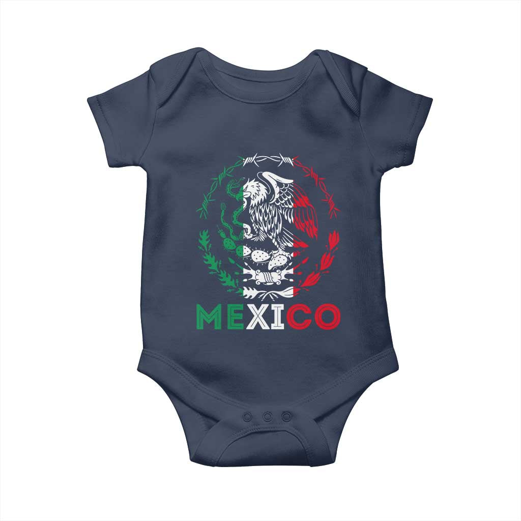 Mexico Coat of Arms Baby Onesie Eagle Mexican Flag Mexico Heritage Roots - Wonder Print Shop