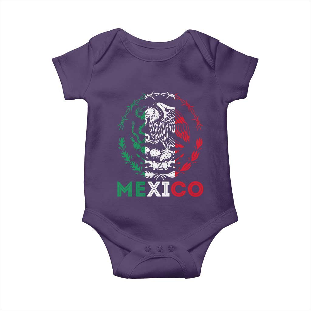 Mexico Coat of Arms Baby Onesie Eagle Mexican Flag Mexico Heritage Roots - Wonder Print Shop