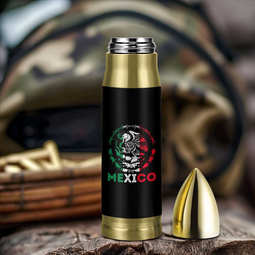 Mexico Coat of Arms Bullet Tumbler Eagle Mexican Flag Mexico Heritage Roots - Wonder Print Shop