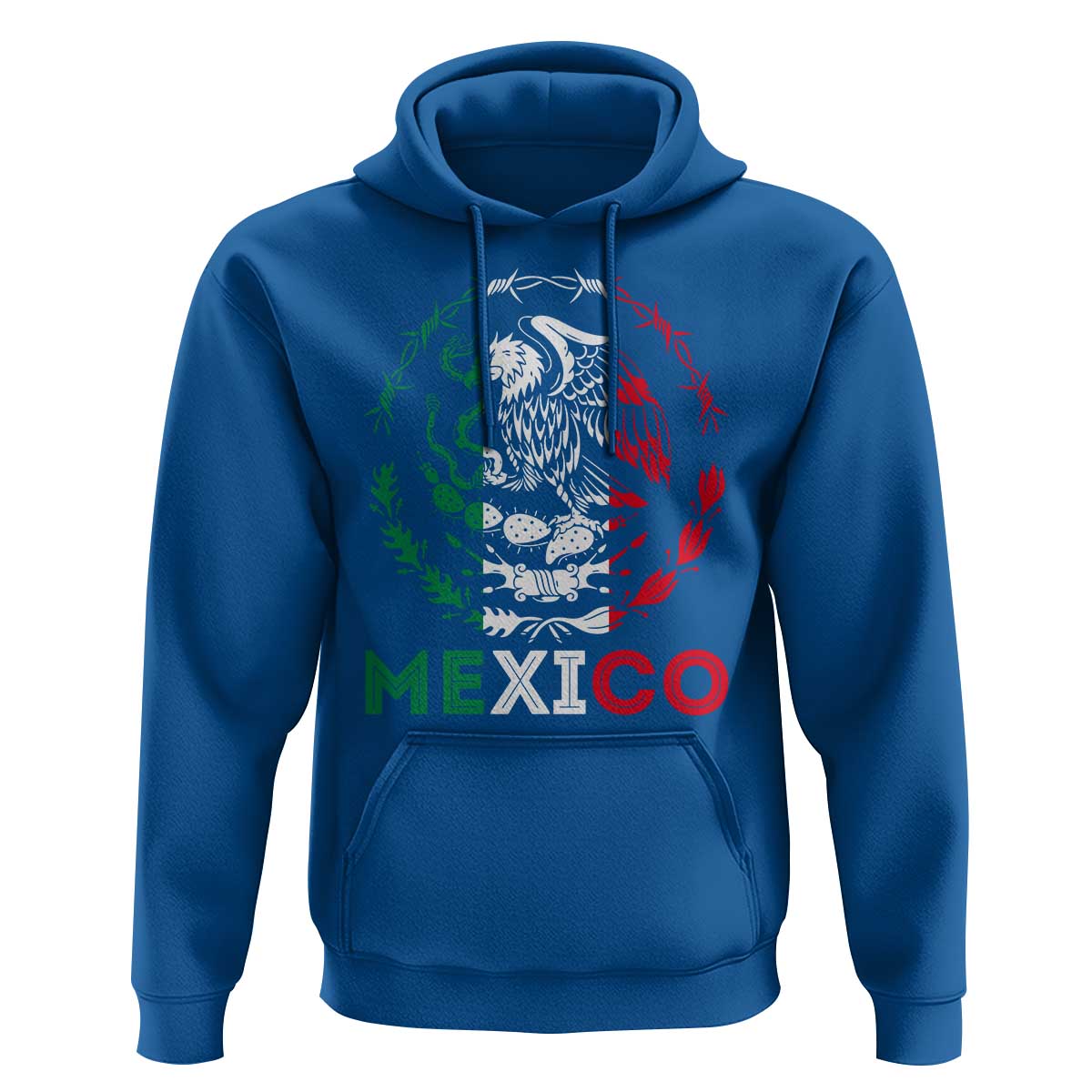 Mexico Coat of Arms Hoodie Eagle Mexican Flag Mexico Heritage Roots - Wonder Print Shop