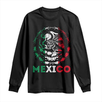 Mexico Coat of Arms Long Sleeve Shirt Eagle Mexican Flag Mexico Heritage Roots - Wonder Print Shop