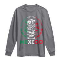 Mexico Coat of Arms Long Sleeve Shirt Eagle Mexican Flag Mexico Heritage Roots - Wonder Print Shop