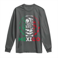 Mexico Coat of Arms Long Sleeve Shirt Eagle Mexican Flag Mexico Heritage Roots - Wonder Print Shop