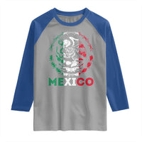 Mexico Coat of Arms Raglan Shirt Eagle Mexican Flag Mexico Heritage Roots - Wonder Print Shop