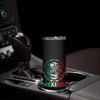 Mexico Coat of Arms Skinny Tumbler Eagle Mexican Flag Mexico Heritage Roots - Wonder Print Shop