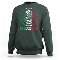 Mexico Coat of Arms Sweatshirt Eagle Mexican Flag Mexico Heritage Roots - Wonder Print Shop