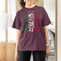 Mexico Coat of Arms T Shirt For Women Eagle Mexican Flag Mexico Heritage Roots - Wonder Print Shop