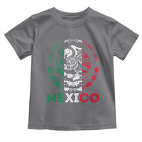 Mexico Coat of Arms Toddler T Shirt Eagle Mexican Flag Mexico Heritage Roots - Wonder Print Shop