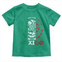 Mexico Coat of Arms Toddler T Shirt Eagle Mexican Flag Mexico Heritage Roots - Wonder Print Shop