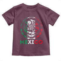 Mexico Coat of Arms Toddler T Shirt Eagle Mexican Flag Mexico Heritage Roots - Wonder Print Shop