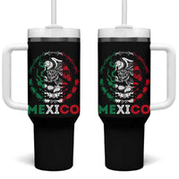 Mexico Coat of Arms Tumbler With Handle Eagle Mexican Flag Mexico Heritage Roots - Wonder Print Shop