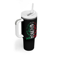 Mexico Coat of Arms Tumbler With Handle Eagle Mexican Flag Mexico Heritage Roots - Wonder Print Shop