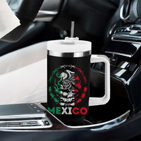 Mexico Coat of Arms Tumbler With Handle Eagle Mexican Flag Mexico Heritage Roots - Wonder Print Shop