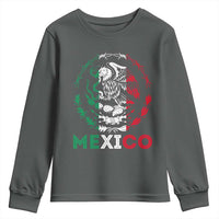 Mexico Coat of Arms Youth Sweatshirt Eagle Mexican Flag Mexico Heritage Roots - Wonder Print Shop