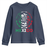 Mexico Coat of Arms Youth Sweatshirt Eagle Mexican Flag Mexico Heritage Roots - Wonder Print Shop