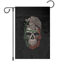Mexico Coat of Arms Skull Garden Flag Eagle Mexican Flag Mexico Heritage Roots - Wonder Print Shop